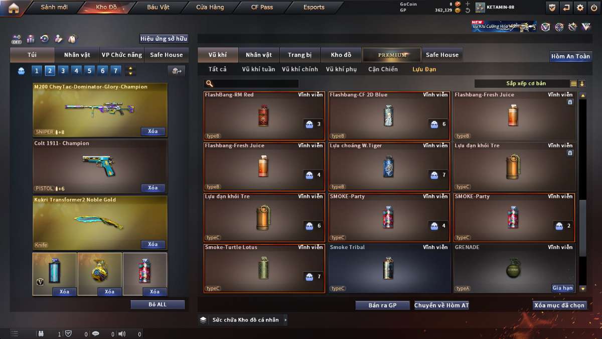 shop acc cf uy tin gia re